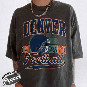 Denver Football Classic Feel Comfort Colors T-Shirt 166